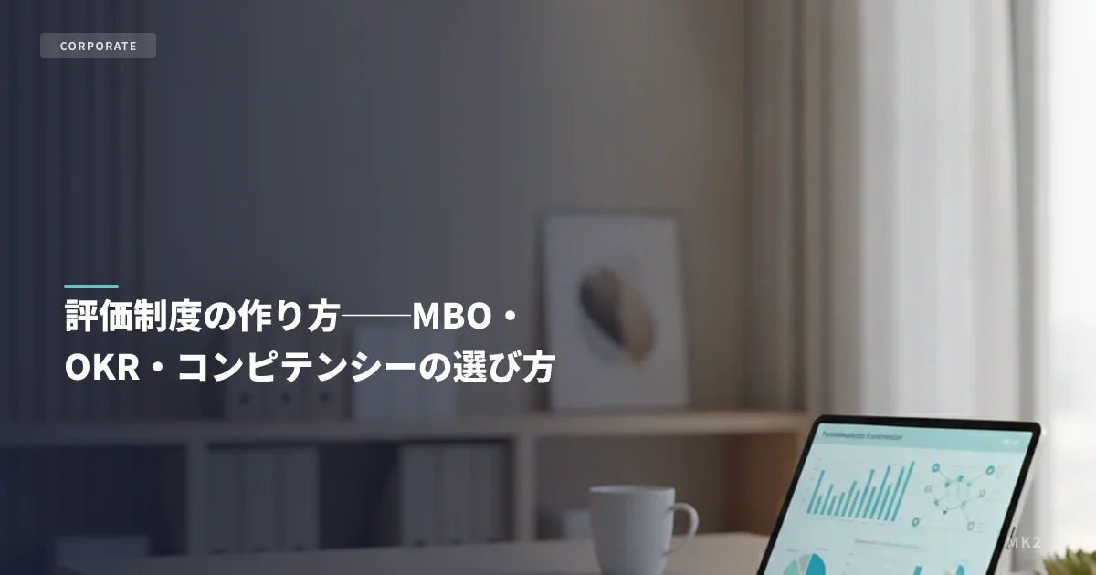 評価制度の作り方──MBO・OKR・コンピテンシーの選び方