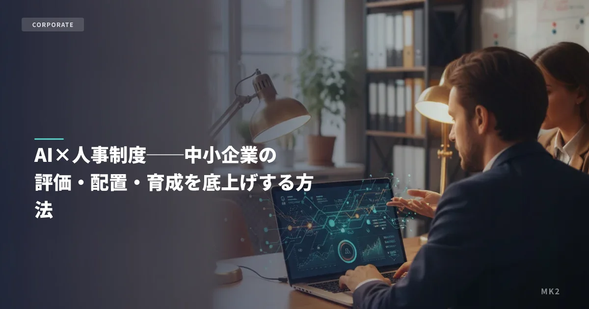 AI×人事制度──中小企業の評価・配置・育成を底上げする方法